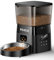 ROJECO Automatic Cat Feeder, Pet Feeder Dual Power Supply, Cat Feeder Automatic with Stainless Steel Bowl, Time & Portion Programmable 6 Meals Up to 16 Portions Per Meal Suitable for Pet