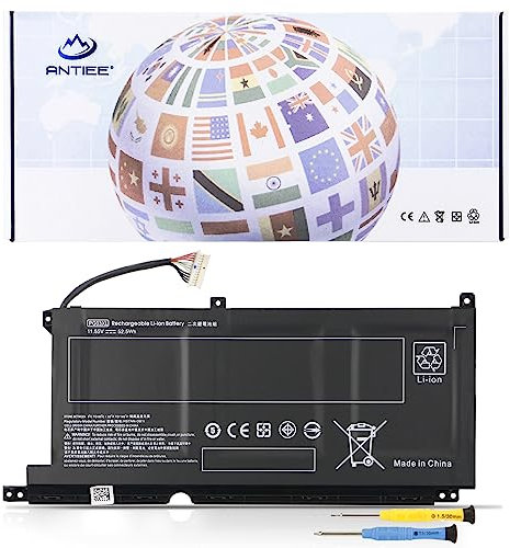 ANTIEE 52.5Wh PG03XL Laptop Batterie per HP Pavilion Gaming 15-Dk 15t-Dk 15-DK0020TX 15-DK0125TX 15-DK0131TX 15t-dk100 15-ec000 15z-ec000 15-ec1012ns 16-A000 16t-a000 16-A0013NS L48495-005