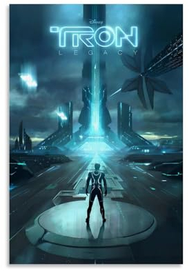 KHAMEO Tron Poster Leinwand Poster Dekorative Malerei Leinwand Wandposter und Kunstdruck Moderne Familie Schlafzimmer Dekor Poster 30 x 45 cm