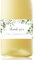 URROMA Mini Champagne Bottle Labels, 50 Pcs Greenery Thank You Champagne Stickers Floral Wedding Wine Labels for Bridal Shower Birthday Party, Rectangle
