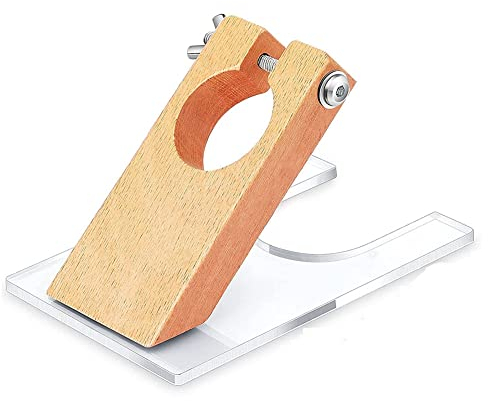 TRITAM Teppichschneiderführung, Scherführung für Teppichschneider, Massivholz-Acryl-Scherführung