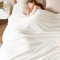BEDSURE Kuscheldecke Flauschig Decke Fleecedecke - Weiche Warme Grobe Korddecke Gemütlicher Sofadecke XXL, Kuscheldecke Große, Creme, 240 x 220 cm