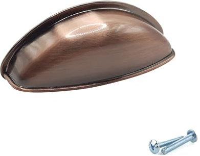 M4TEC Bedroom Furniture Cup Kitchen Cabinet Door Handles for Cupboard Door Handles, and Drawers, Kitchen Furniture Antique Copper Pull Handles. VG3 Series: 64 mm