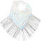 Damen Glitzernder Schal Halstuch Pailletten Schal Kette Krawatte Glitzer Schal Disco Accessoires 70er Jahre Kostüm für Fasching Karneval Disco Kostüm (Weiß)