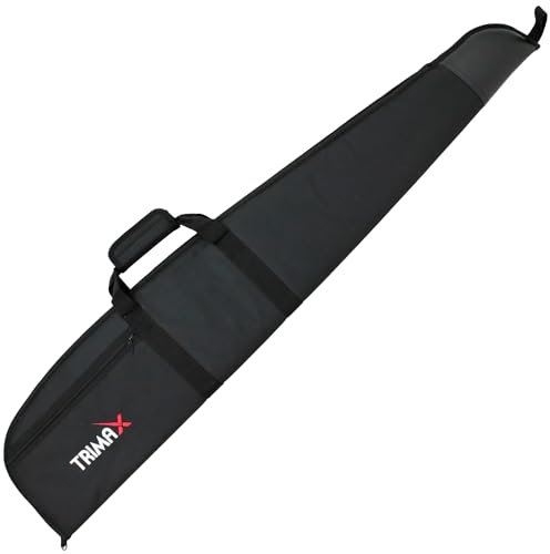 Trimax Funda Color JC103 Negra para carabinas, Rifles, escopetas y Armas largas en General con Hueco para el Visor. Reforzada. Longitud: 132 cm.…