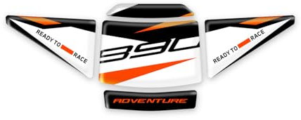 PARASERBATOIO RESINA 3D COMPATIBILE CON KTM 890 ADVENTURE 2023 On GP-1087 (Bianco)