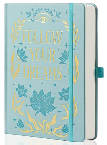 MGGAO College Rule Notebook für Frauen Männer, 318 nummerierte Seiten Journal, A5 Schmetterling Floral Journale für das Schreiben, ästhetische Notebooks, Arbeit Schule Note Taking, 14,7 x 21,4 cm