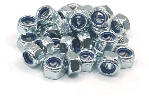 Sicherungsmutter DIN 985 mit Feingewinde - Stahl verzinkt (M8 x 1, 25 Stück)
