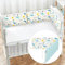 xinwanhong Nestchen Bettumrandung, Atmungsaktive Krippenumrandung, Babybett Umrandungen Kopfschutz, Anti-Airflow, Umfassender Schutz, Für Kleinkinder,A10,130 * 30cm