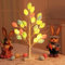 TaimeiMao Osterdekoration,Ostereierbaum mit 24 Bunten LED Ostereier,Osterzweige Künstlich,LED Osterbeleuchtung Osterdeko für Interieur,Wohnzimmer,Zimmer,Osterfeier