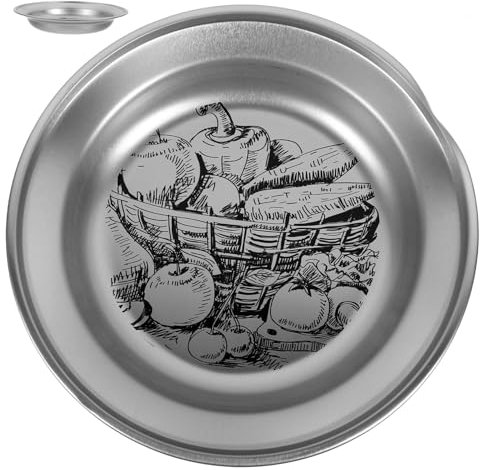 MAGICLULU Assiette En Fer Blanc Vintage Exquise Plateau De Service Pour Desserts Et Apéritifs Vaisselle De Style Européen