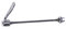 Yardwe 1Stk Fahrrad schnell zerlegt Sitzklemme Reparaturset für Fahrradreifen Fahrrad Schnellspanner Fahrrad Schnellspannachse Spieß für Fahrrad-Hinterreifen Hinterradachsspieß Silver