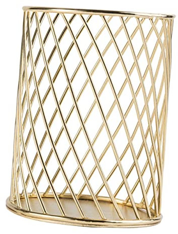 Operitacx Moderner Schreibtisch Organizer Metallstiftehalter Mit Hohlraumdesign Multifunktionaler Pinsel Stifthalter Für Büro Schule Makeup Als Geschenk Für Lehrer Und Studenten Langlebig