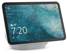 Certified Refurbished Amazon Echo Show 8 (newest gen), Vibrant HD 8.7 display with spatial audio, Glacier White