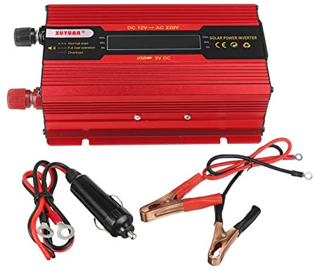YQVEOT Placa Solar, 4000W De Energía Solar Kit Inverter Kit 300W Panel Solar Batería Cargador Controlador Completo Campamento De La Red del Hogar(12V to 220V)