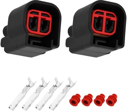 SG Store Juego de 2 conectores de luz de marcha atrás de coche de 2 pines 185441690209 30729812 compatible con Ford C-Max compatible con Volvo