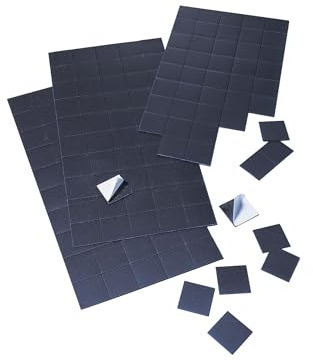FRANKEN Magnetplättchen, selbstklebend, 20 x 20 mm, schwarz, MPL22SB