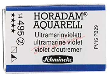 Schmincke 14495043, Horadam Watercolor, Full Pan, Ultramarine Violet
