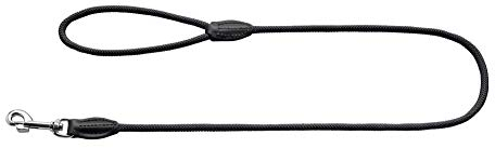HUNTER FREESTYLE Hundeführleine mit Handschlaufe, wetterfest, 0,8 x 110 cm, schwarz