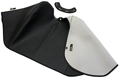 AKF Knieschutzdecke alte Ausführung + Halteband schwarz, gefüttert - für Simson KR51/1 Schwalbe, KR51/2 Schwalbe
