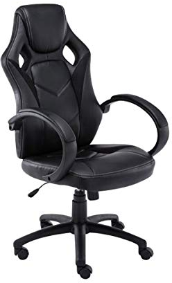 CLP Sportsitz Gaming Bürostuhl Magnus, Schreibtischstuhl höhenverstellbar 49-59 cm, Farbe:schwarz