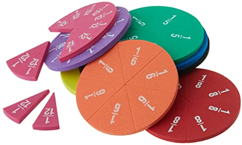 Teacher Created Resources Foam Fraction Circles (20611),Multi