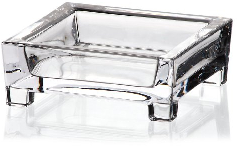 Schale Knabberschale Konfektschale Venezia Transparent 11 X 11 cm Kristall