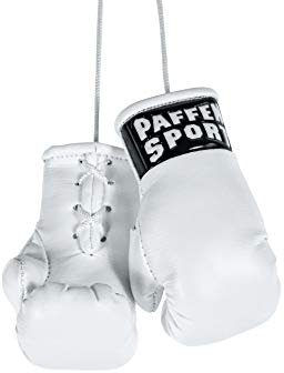 Paffen Sport «Colour» Mini Boxhandschuhe, Anhänger fürs Auto, weiß