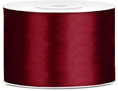 Satinband bordeaux, 50 mm, 25 m