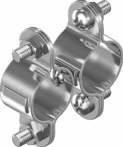 ARBO-INOX® - Fascetta per tubi – Doppia fascetta – con girella – acciaio inox A2 – 25 mm