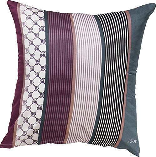 Joop! Bettwäsche Cornflower Stripe deep Wine Kissenbezug einzeln 80x80 cm