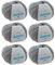 MyOma Merino Mix Wolle zum Häkeln und Stricken - Kiesel (Fb 302) - 6 Knäuel Grau - 50g/120m - Weiche Mischwolle + GRATIS Label