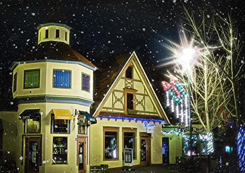 HANSEPUZZLE 17448 - Weihnachts-Dorf Puzzle 130 Teile | Gebäude Puzzle mit hochwertiger Puzzle Aufbewahrung: Kartonbox und wiederverschließbarem Beutel | Puzzle-Maße: 28,7 x 20 cm