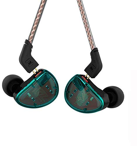 KINBOOFI KZ AS10 Ohrhörer Pure 5 Balanced Armature 5BA Kopfhörer, Musiker in Ear Monitor High Fidelity HiFi Headset (kein Mikrofon, Grün)