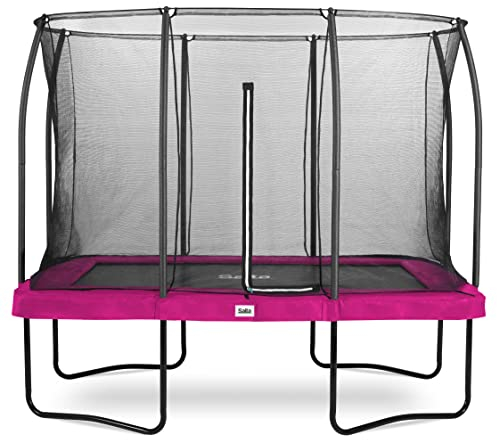Salta Trampoline - Comfort Edition - rechteckig - 214 x 305cm - 7 x 10ft - Schutzrand Pink