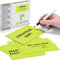 2DOBOARD 25 Scrum Magnete Wiederbeschreibbar 15 x 10 cm für Agile, Scrum, Kanban oder Lean (Grün)