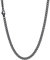Richsteel 3mm schwarze kette 66cm kubanische collier für herren und männer Punk Panzerkette Halskette Cuban Link Chain für Freunden Ehemann Model