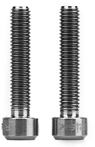 Fahrrad Bremshebel Schrauben, Titanlegierung, M5x25mm, für feste Bremseinstellungen, Mountainbike, City-Rad, Langstreckenfahrt(Titan)