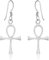 AeraVida Ägyptisches Ankh Symbol des Lebens Kreuz .925 Sterling Silber baumeln Ohrringe