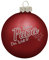 Deitert Weihnachtskugel Bester Papa der Welt, Ø 8cm, Christbaumkugel aus Glas (matt), Individueller Weihnachtsbaumschmuck als Geschenkidee, Rot