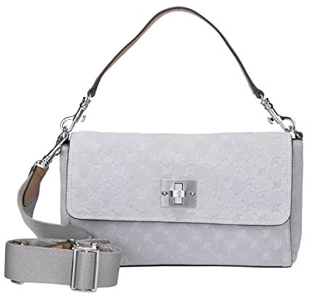 Joop! Umhängetasche Schultertasche Velluto Stampa Muna Shoulderbag Light Grey hellgrau