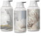 Shampoo and Conditioner Dispenser with Labels and Funnel, 3pcs 500ml Pump Press Shower Containers, Empty Refillable Shampoo Body Soap Conditioner, Shower Gel Plastic Bathroom Press Lotion Dispenser