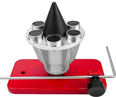 NTSUMI 42-047 Magnetic Wall Mount Blade Balancer Fit for Stihl Troy Husqvarna and More All Lawnmower Blades Replace 339075B, Balances Blades After Sharpening, Red