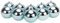 Toyland® 10 Extra Large 100mm Ice Blue Plastic Christmas Baubles - Christmas Tree Decorations