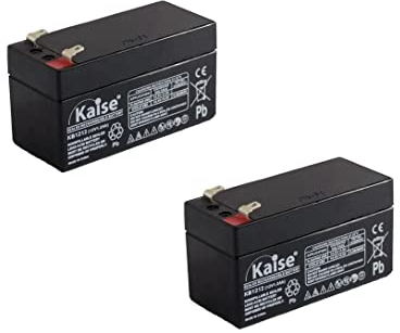 Kaise Technologies Batterie au Plomb AGM VRLA 12 V - 1,2 Ah/Modèle KB1212-2 unités