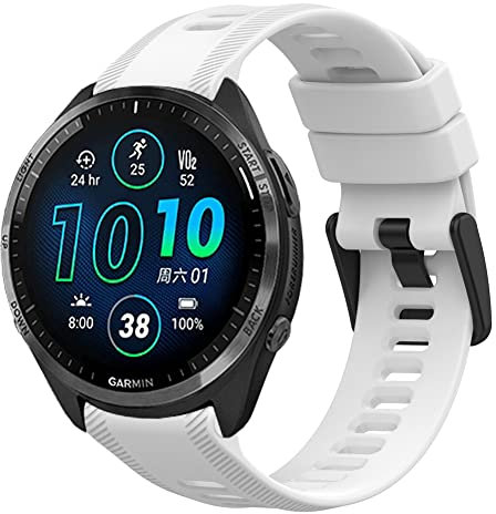 Tyogeephy Cinturino Compatibile con Garmin Forerunner 965, Cinturini di Ricambio in Silicone Sport Compatibile con Garmin Forerunner 965