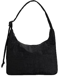 BAGGU Mini-Schultertasche aus Nylon, Schwarz