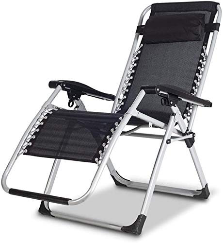 Leichte, klappbare Liegestühle für den Innenbereich, Sonnenliegen, Liegestühle, Schwarz, mit verstellbarem Rückenlehnenkissen, Camouflage-Relax-Sessel, geeignet für Spielgarten und Terrasse (Größe: