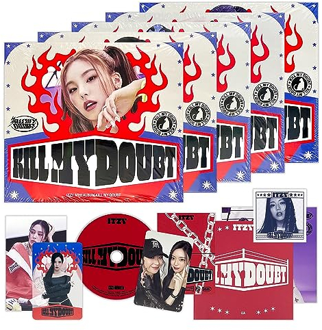 ITZY - [KILL MY DOUBT] (DIGIPACK Ver. - RANDOM) Photobook + Unit Photocard + Lyric Book + Mini Folding Poster + Stamp Sticker + CD-R + Clear Photocard + Mini Postcard + 2Pin Badges +4Extra Photocards