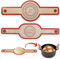 Silicone Bread Sling Oval and Round - Non-Stick & Easy Clean Reusable Baking Mat for dutch oven. With Long Handles Sourdough tools supplier Liner, 2 Brown Set (BDBM-BR2M)